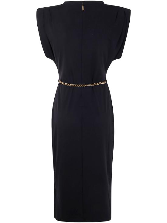 25FW 마이클 코어스 미디 원피스 MT5831SH6J 001 BLACK - MICHAEL KORS