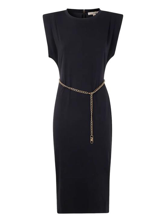 25FW 마이클 코어스 미디 원피스 MT5831SH6J 001 BLACK - MICHAEL KORS