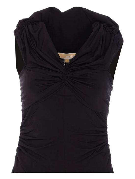 25FW 마이클 코어스 미디 원피스 MT5831DH69 001 BLACK - MICHAEL KORS