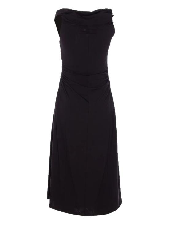 25FW 마이클 코어스 미디 원피스 MT5831DH69 001 BLACK - MICHAEL KORS