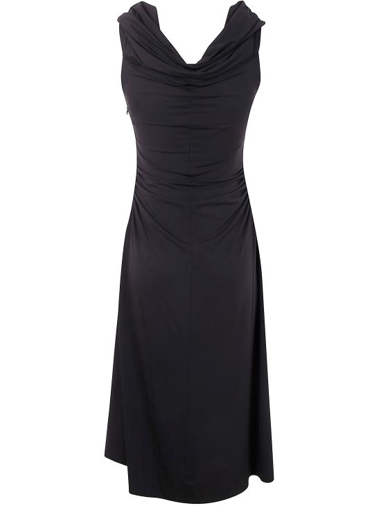 25FW 마이클 코어스 미디 원피스 MT5831DH69 001 BLACK - MICHAEL KORS