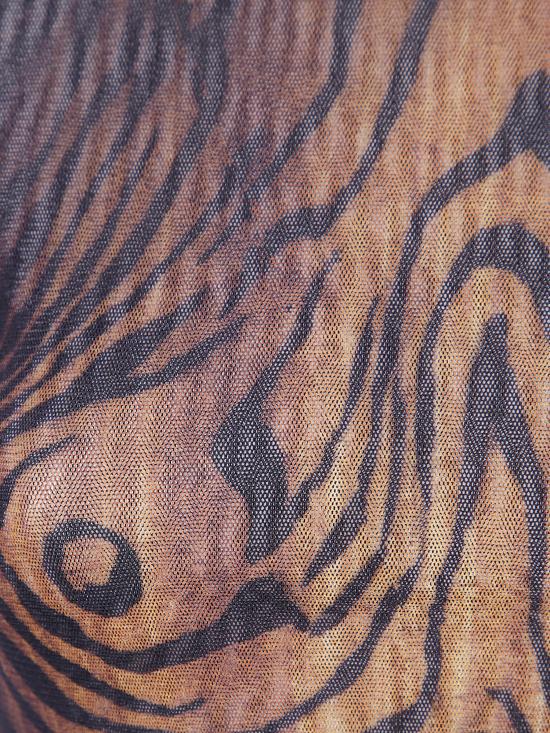 25FW 장 폴 고티에 긴팔 티셔츠 25 03 W TO335 M002P 0060 BLACK BROWN - JEAN PAUL GAULTIER