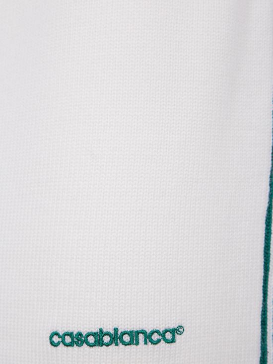 25SS 카사블랑카 숏 스커트 WPS25 KW 857 01 WHITE GREEN - CASABLANCA