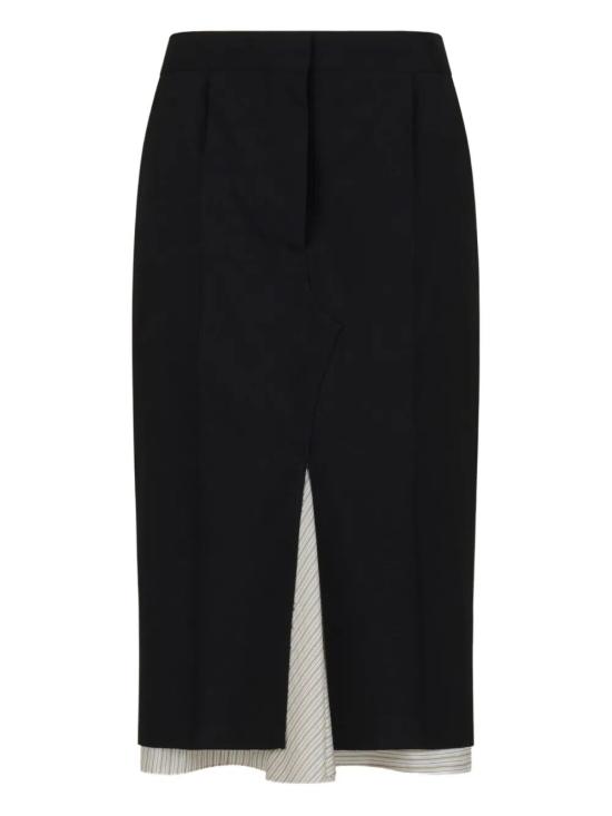 25FW 마르니 미디 스커트 GOMA0767U0 TW839 00N99 BLACK