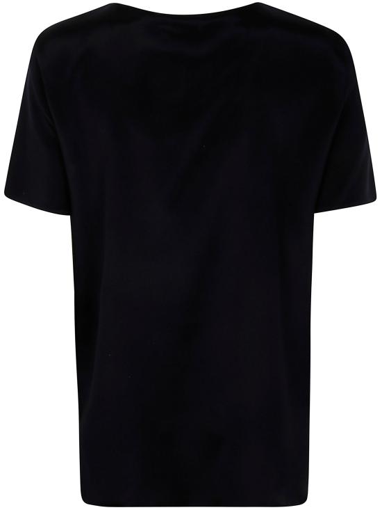 25FW 막스마라 반팔 티셔츠 2521116038600 001 BLACK - MAX MARA
