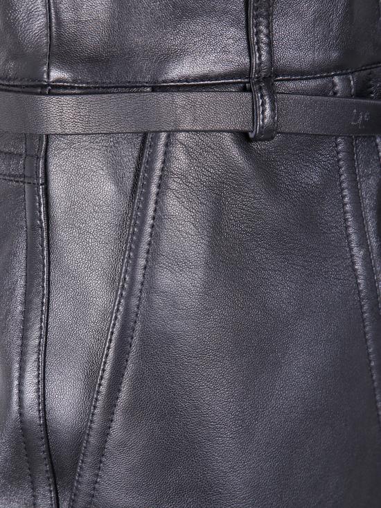 25FW 스포트막스 가죽 팬츠 2522436011600 001 BLACK - SPORTMAX