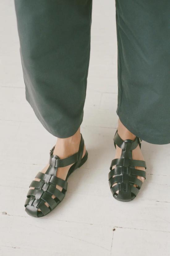  샤이나 모트 뮬/슬리퍼 피셔맨  오닉스 - SHAINA MOTE