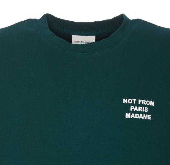 26SS 드롤드무슈 반팔 티셔츠 TS203 CO002DGN Green - DROLE DE MONSIEUR