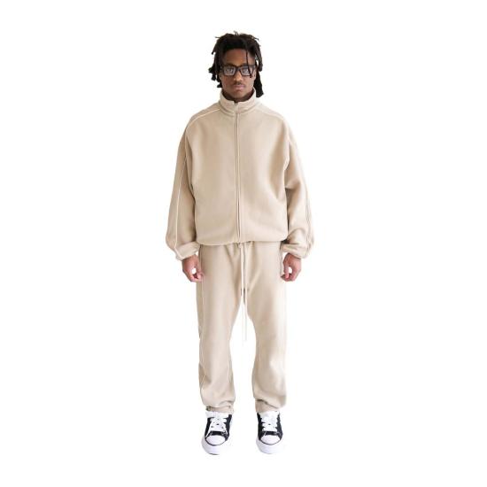  피어오브갓 트레이닝/조거 팬츠 피어 오브 갓 릴렉스 플리스 스웨트 팬츠 (파이핑 팀버/클라우드 화이트)