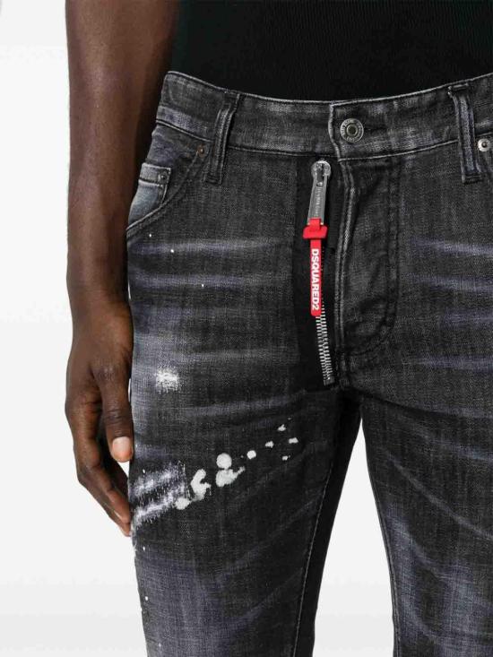  디스퀘어드2 스트레이트 팬츠 S74LB1451S30357900 Black - DSQUARED2