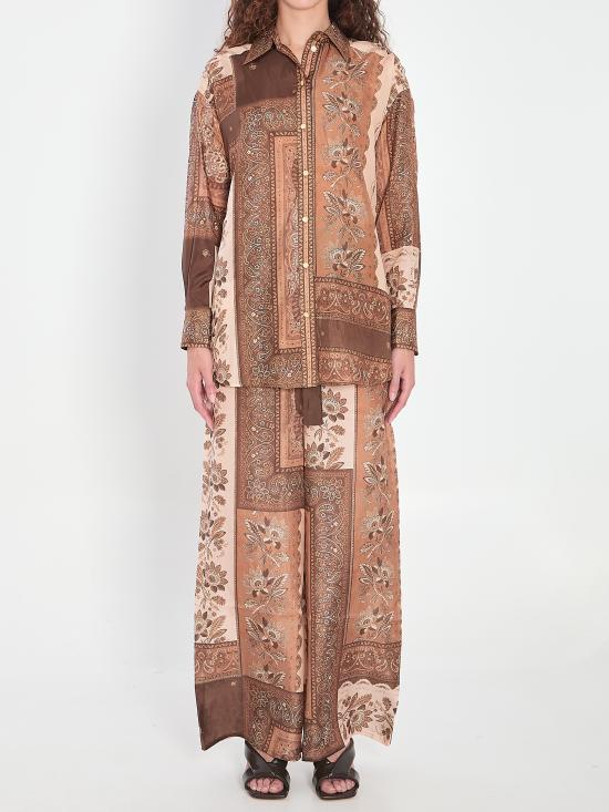 25FW 짐머만 스트레이트 팬츠 3590PSS252 CHCBAN BROWN - ZIMMERMANN