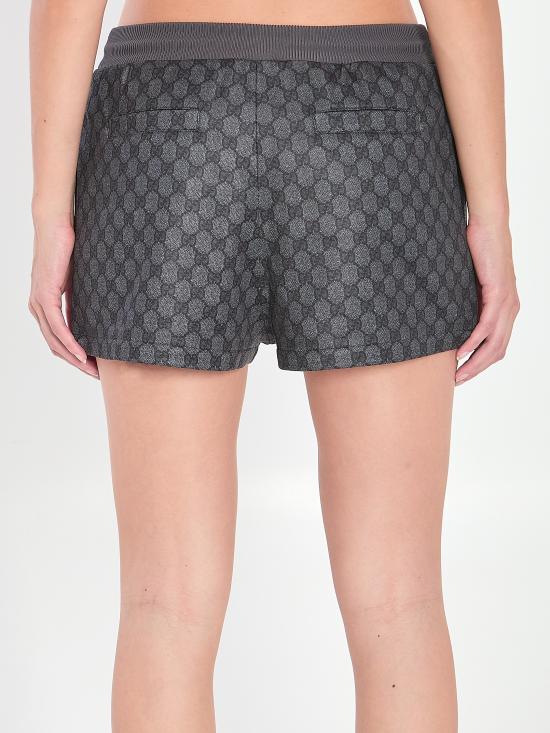25FW 구찌 프린트 테크니컬 저지 숏팬츠 837609XJHF0 1000 BLACK - GUCCI