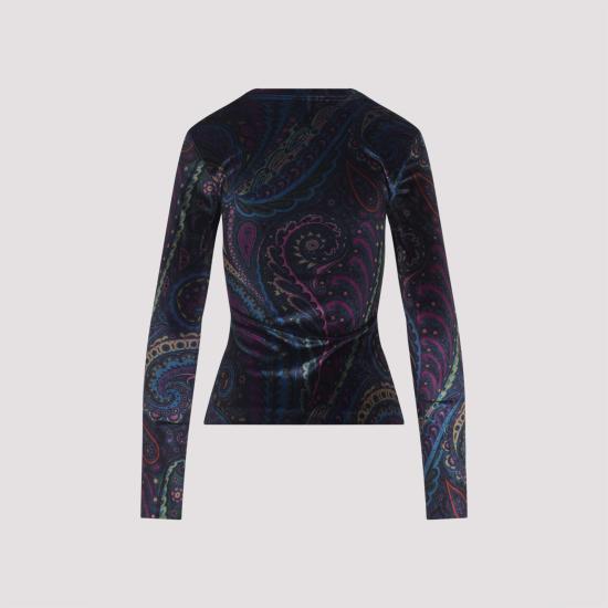 25FW 에트로 긴팔 티셔츠 WRJB002699IAS53 X0887 BLUE - ETRO