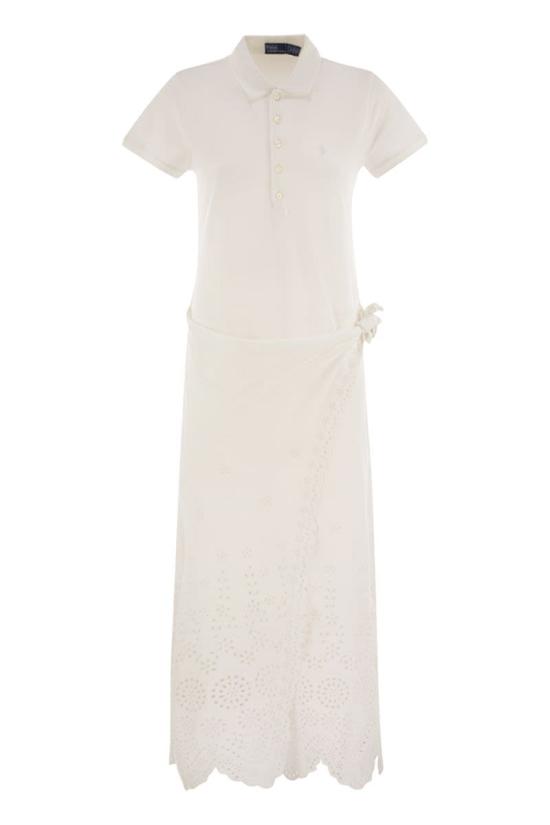 25SS 폴로 랄프로렌 롱 원피스 211978554 001 WHITE