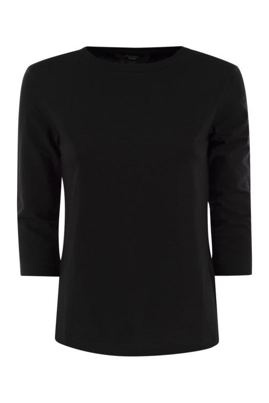 25FW 위켄드막스마라 긴팔 티셔츠 2525946031600 007 BLACK