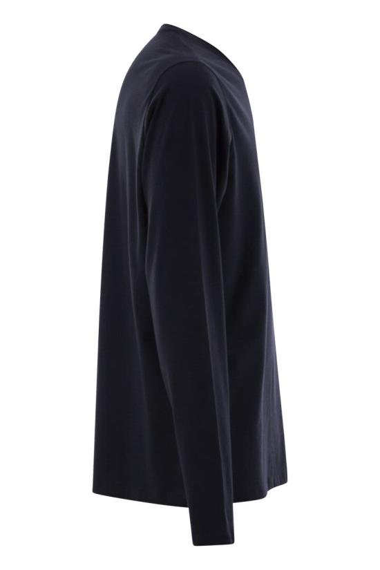 25SS 마제스틱필라쳐 긴팔 티셔츠 S25M090HTS020 003 BLUE - MAJESTIC FILATURES