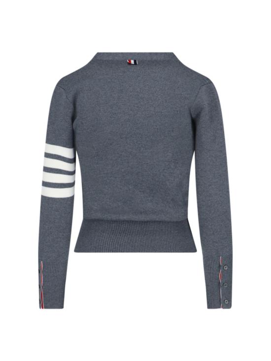 25FW 톰브라운 파인 메리노 울 4바 클래식 V넥 가디건 FKC207A 00014 035 - THOM BROWNE