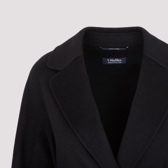 25FW 에스막스마라 ARONA 아로나 쇼트 더블 페이스 울 코트  2529016071600 80700 013 Black - 'S MAX MARA