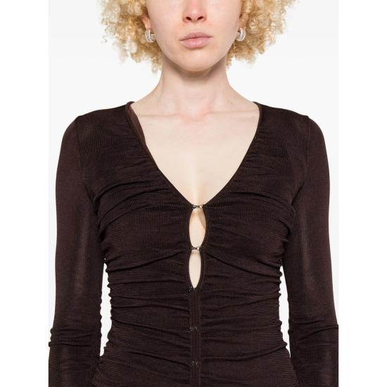 25FW 셀프 포트레이트 롱 원피스 PF25098MBR - SELF PORTRAIT