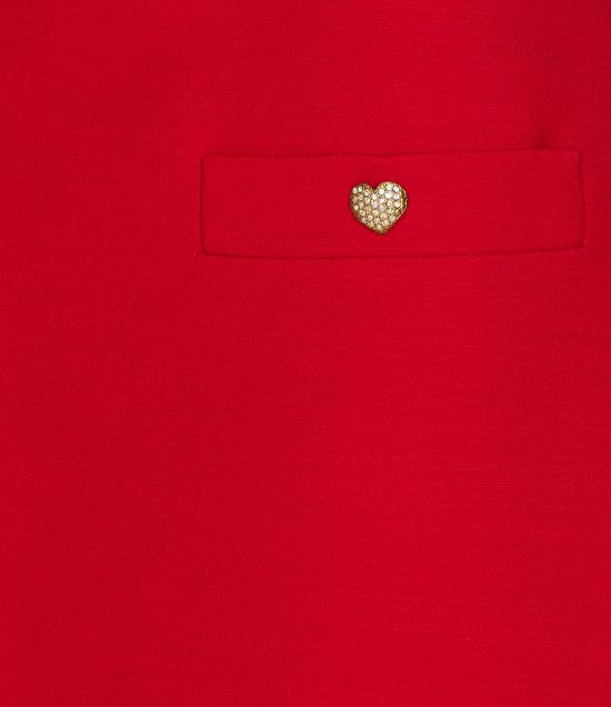 25FW 발렌티노 가라바니 미디 스커트 RACM21CF R9M Red - VALENTINO GARAVANI