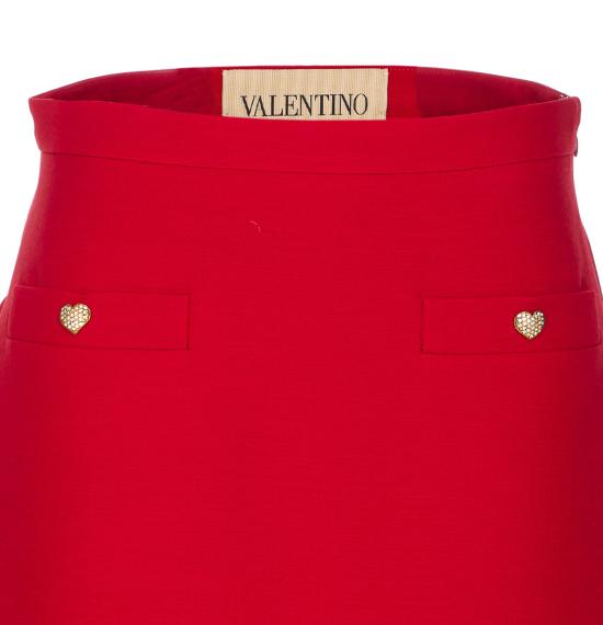 25FW 발렌티노 가라바니 미디 스커트 RACM21CF R9M Red - VALENTINO GARAVANI