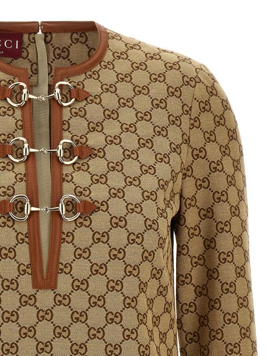 25SS 구찌 홀스빗 GG 캔버스 드레스 820404Z8BZA2190 - GUCCI