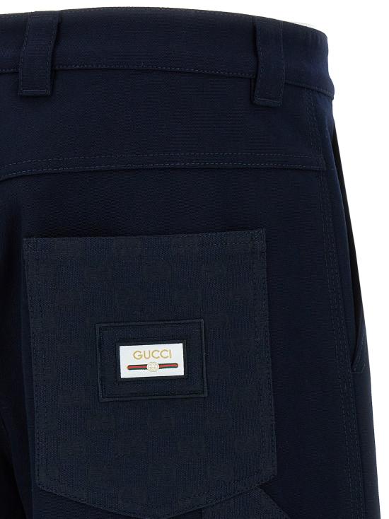 25SS 구찌 헤비 코튼 캔버스 트라우저 810787ZAR7C4440 - GUCCI