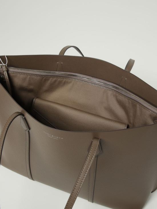 26SS 토리버치 레더 페리 토트백 169476 250 Brown - TORY BURCH