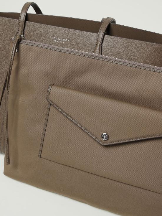 26SS 토리버치 레더 페리 토트백 169476 250 Brown - TORY BURCH