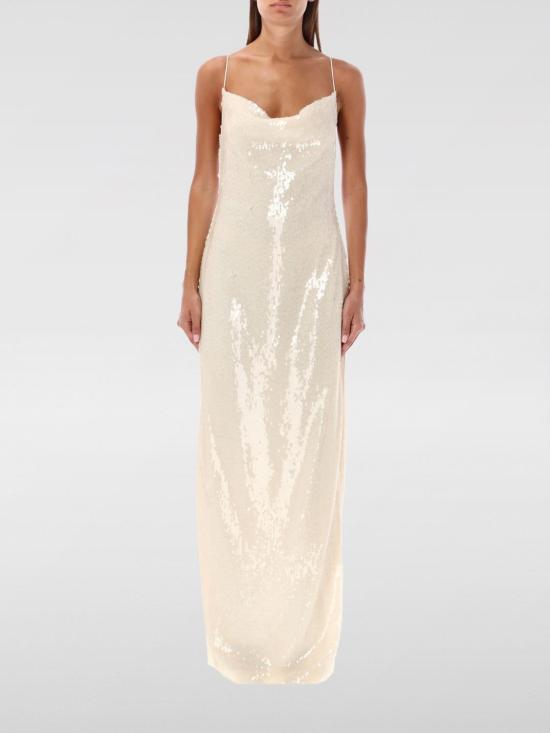 26SS 마그다뷰트림 롱 원피스 193724 CREAM Beige