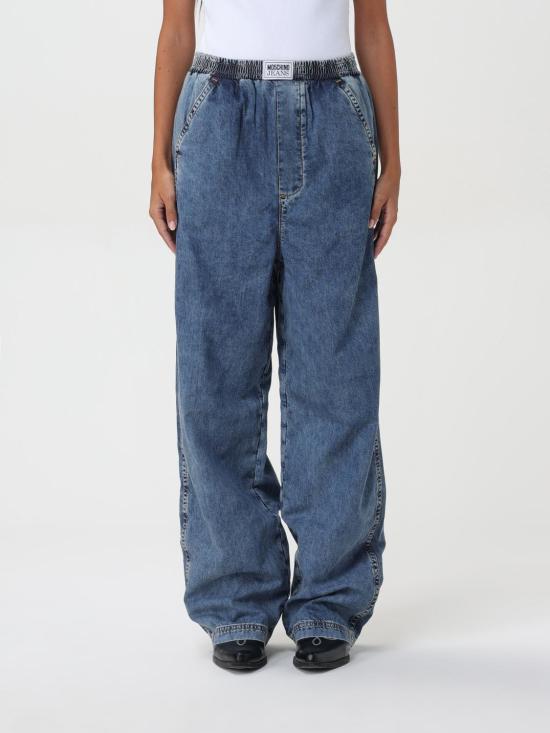 25FW 모스키노 데님 팬츠 03298224 1282 Blue