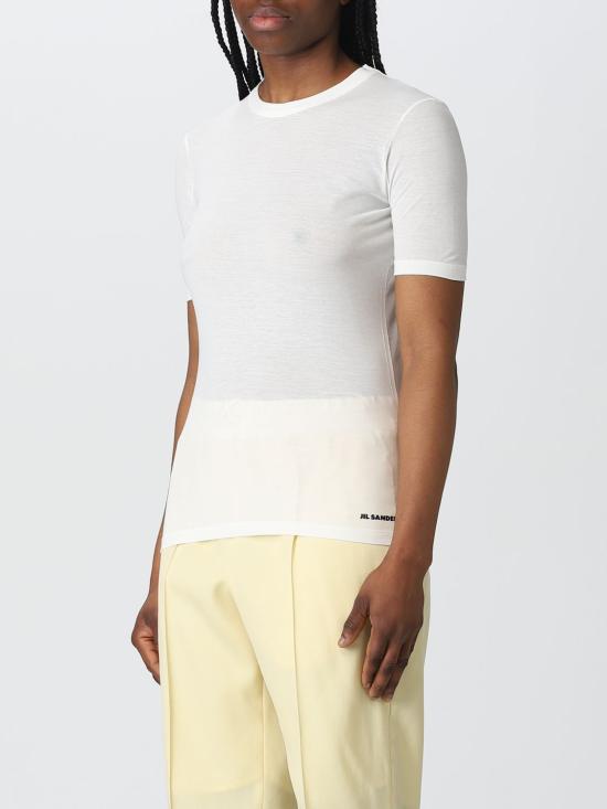 25FW 질샌더 반팔 티셔츠 J40GC0005J45031 100 White - JIL SANDER