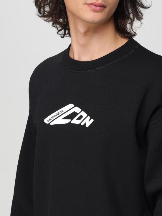 25FW 디스퀘어드2 긴팔 티셔츠 S79GU0136D25007 900 Black - DSQUARED2