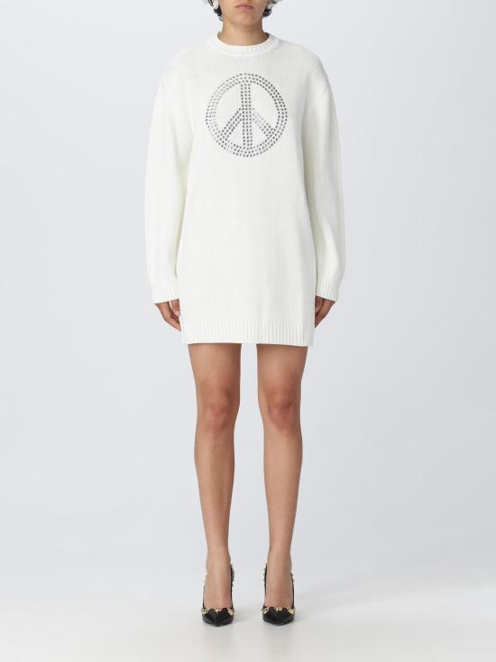  모스키노 숏 원피스 04858207 0002 White