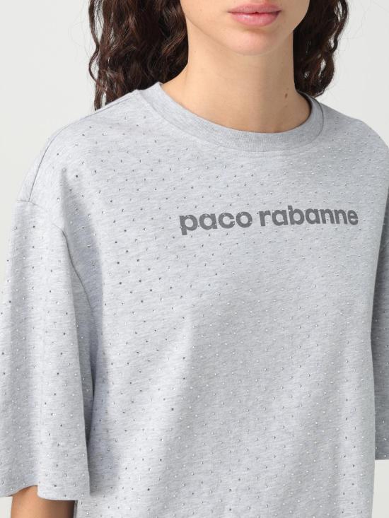  파코라반 반팔 티셔츠 23AJTE641CO0479 P073 Grey - PACO RABANNE