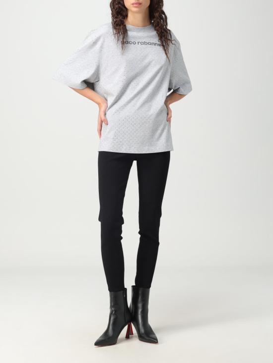  파코라반 반팔 티셔츠 23AJTE641CO0479 P073 Grey - PACO RABANNE