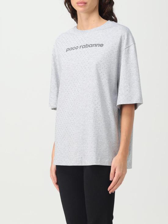  파코라반 반팔 티셔츠 23AJTE641CO0479 P073 Grey - PACO RABANNE