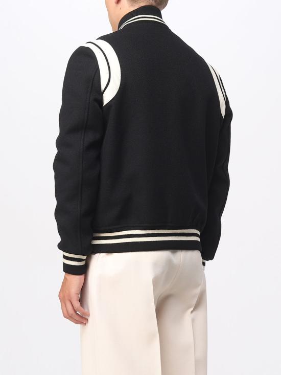 25FW 생로랑 봄버 자켓 354718Y180W 1070 Black - SAINT LAURENT