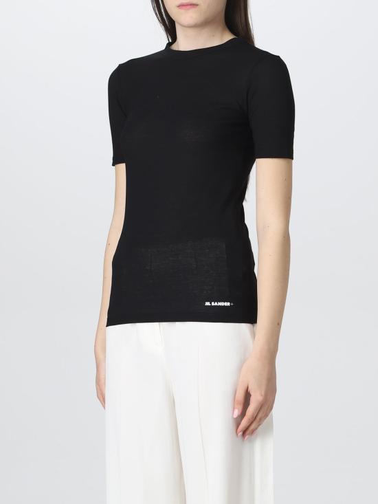 25FW 질샌더 반팔 티셔츠 J40GC0005J45031 001 Black - JIL SANDER
