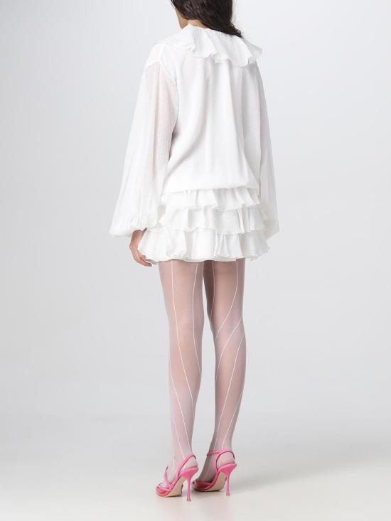 25FW 블루마린 숏 원피스 2A310A N0103 White - BLUMARINE