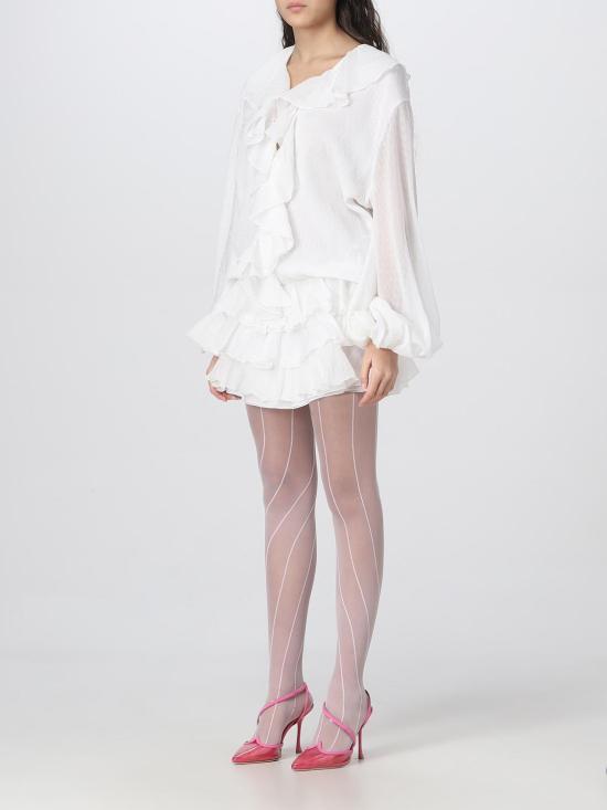 25FW 블루마린 숏 원피스 2A310A N0103 White - BLUMARINE