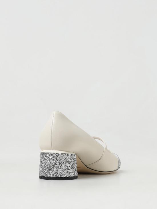 25FW 지미추 힐/펌프스 ELISA45PJE SILVER LATTE Yellow Cream - JIMMY CHOO