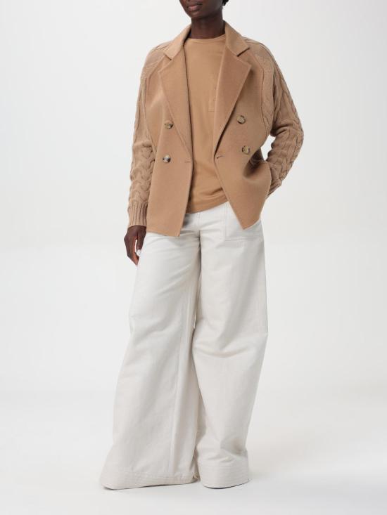 25FW 막스마라 반팔 티셔츠 2421946011600 003 Camel - MAX MARA