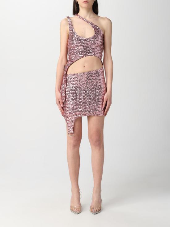 25FW 엠부시 숏 원피스 BWDB049S23FAB001 3400 Peony