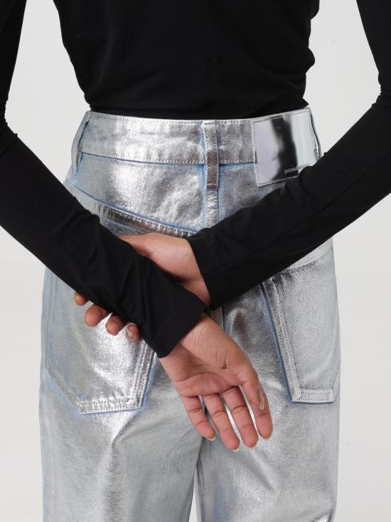  파코라반 스트레이트 팬츠 23HCPA310CO0487 P044 Silver - PACO RABANNE