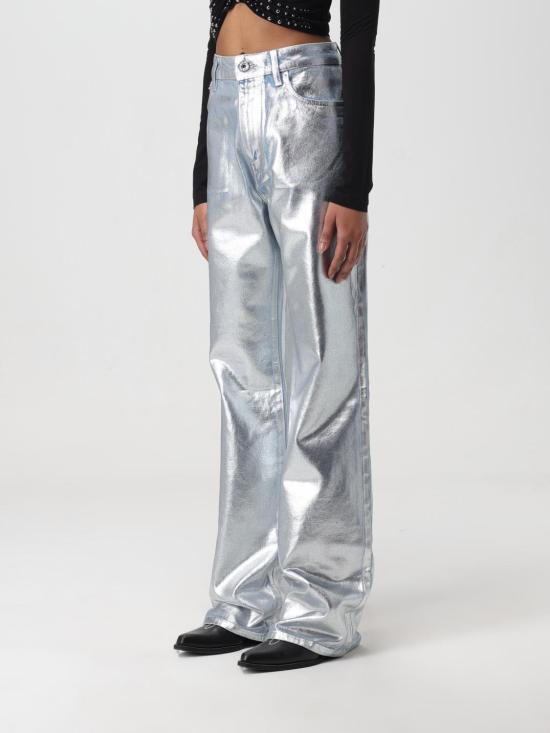  파코라반 스트레이트 팬츠 23HCPA310CO0487 P044 Silver - PACO RABANNE