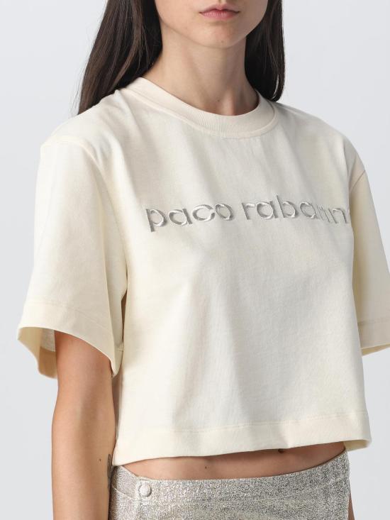  파코라반 반팔 티셔츠 23FJTE117CO0471 P270 Nude - PACO RABANNE