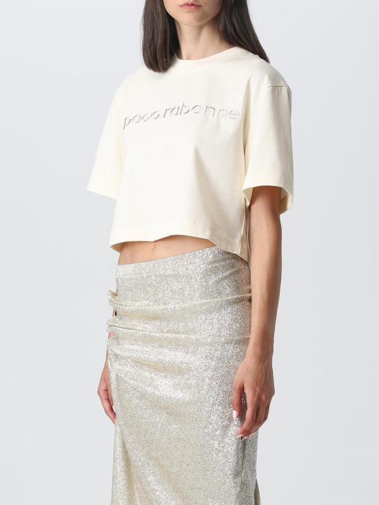  파코라반 반팔 티셔츠 23FJTE117CO0471 P270 Nude - PACO RABANNE