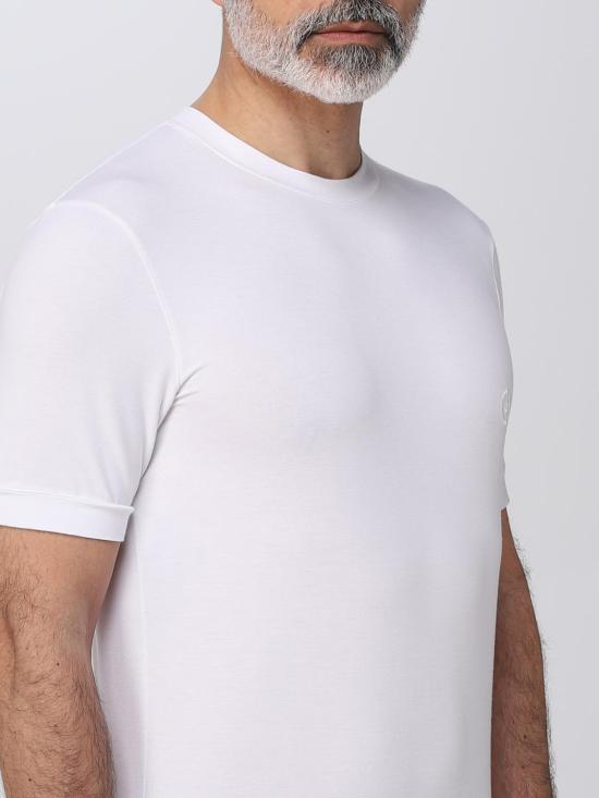 25FW 조르지오 아르마니 반팔 티셔츠 3GST52SJP4Z U090 White - GIORGIO ARMANI