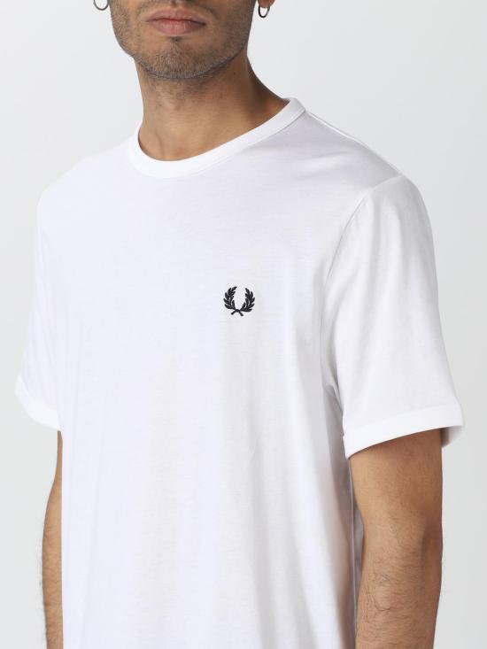 25FW 프레드페리 반팔 티셔츠 M3519 100 White - FRED PERRY